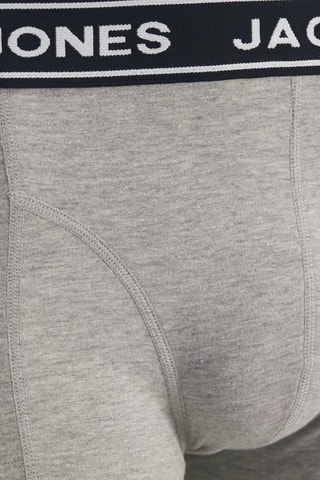 3 boxers en coton biologique - Bleu et gris clair chiné