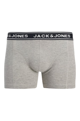 3 boxers en coton biologique - Bleu et gris clair chiné