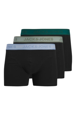 3 boxers en coton biologique - Noir