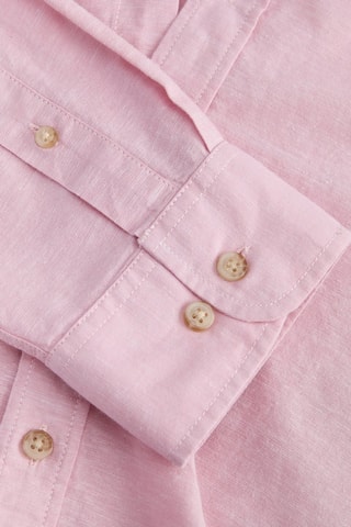 Chemise regular en lin - Rose