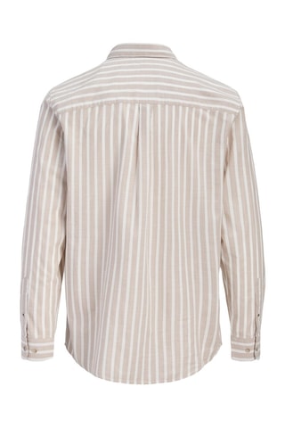 Chemise regular - Marron et écru