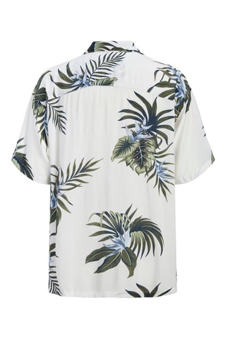 Chemise loose - Blanc et vert
