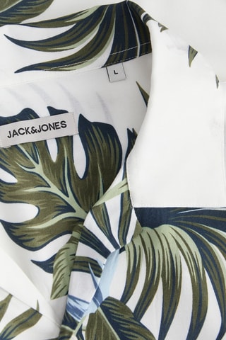 Chemise loose - Blanc et vert