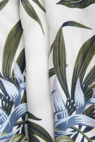 Chemise loose - Blanc et vert
