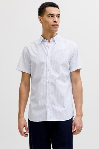 Chemise slim en coton biologique - Blanc