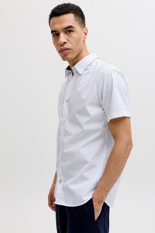 Chemise slim en coton biologique - Blanc