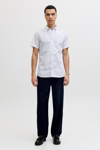 Chemise slim en coton biologique - Blanc