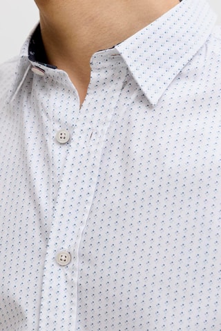 Chemise slim en coton biologique - Blanc