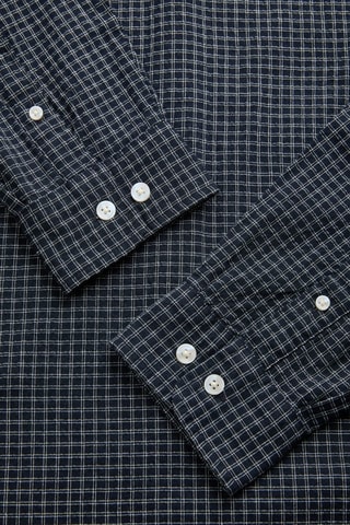 Chemise relaxed en coton biologique - Bleu