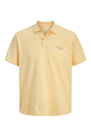 Polo regular en coton biologique - Jaune