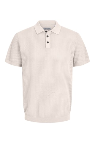 Polo regular en coton biologique - Ecru