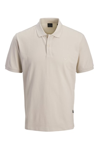 Polo regular en coton biologique - Beige clair