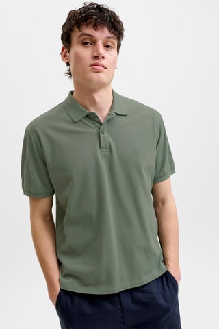 Polo regular en coton biologique - Kaki