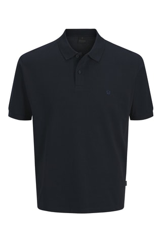 Polo regular en coton biologique - Noir