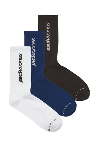 3 paires de chaussettes - Bleu marine et noir