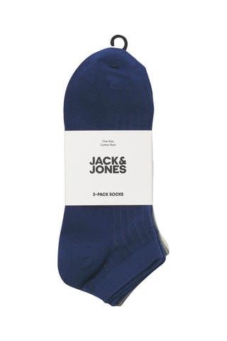 3 paires de socquettes - Bleu cobalt