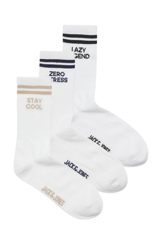 3 paires de chaussettes - Blanc