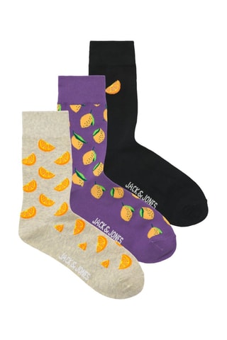 3 paires de chaussettes - Noir et gris