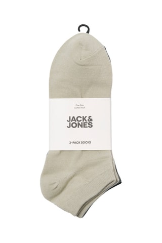 3 paires de soquettes - Anthracite et vert olive