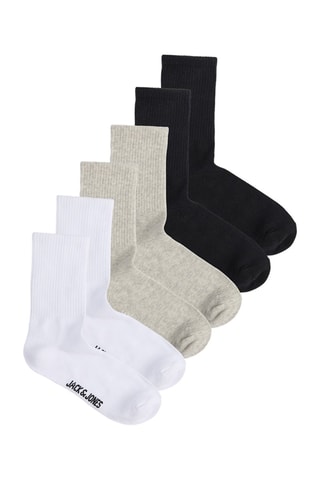 3 paires de chaussettes - Blanc et gris clair