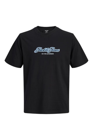 T-shirt regular en coton biologique - Noir