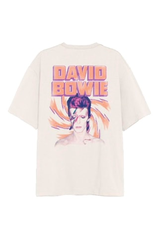 T-shirt relaxed David Bowie - Ecru