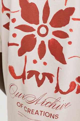 T-shirt loose - Ecru