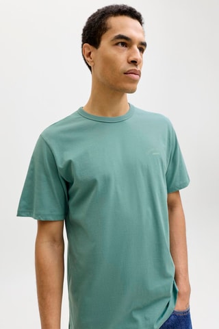 T-shirt regular en coton biologique - Bleu clair