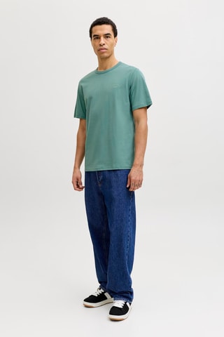 T-shirt regular en coton biologique - Bleu clair