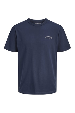 T-shirt regular en coton biologique - Bleu marine