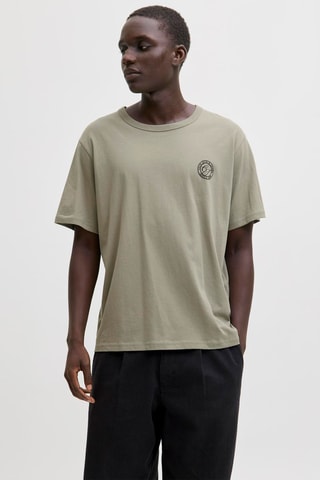 T-shirt relaxed en coton biologique - Kaki