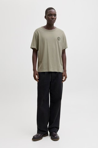 T-shirt relaxed en coton biologique - Kaki