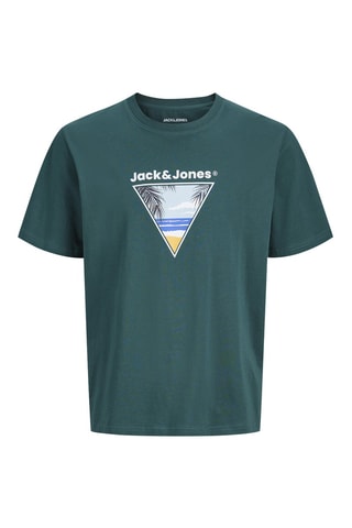 T-shirt relaxed - Bleu canard