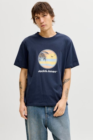 T-shirt relaxed - Bleu marine