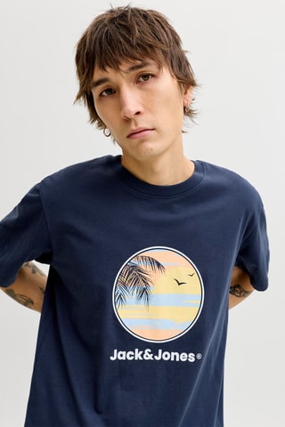 T-shirt relaxed - Bleu marine