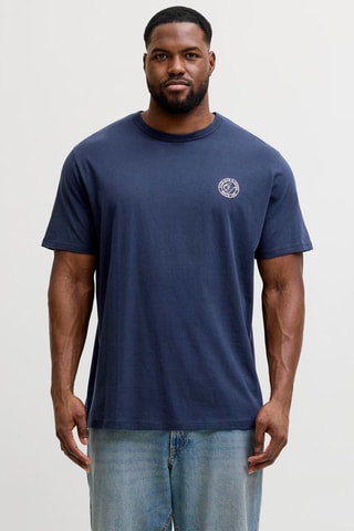 T-shirt en coton biologique - Bleu marine