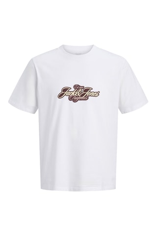 T-shirt regular en coton biologique - Blanc