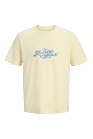 T-shirt regular en coton biologique - Jaune