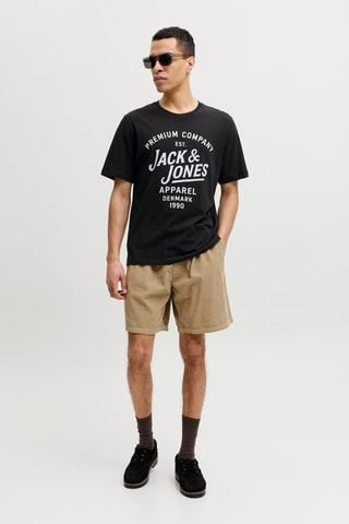 T-shirt regular en coton biologique - Noir