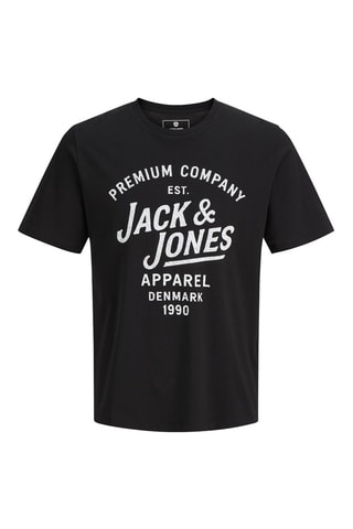 T-shirt regular en coton biologique - Noir