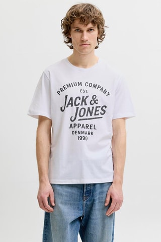 T-shirt regular en coton biologique - Blanc