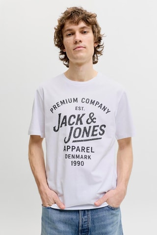 T-shirt regular en coton biologique - Blanc