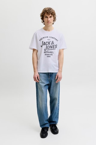 T-shirt regular en coton biologique - Blanc