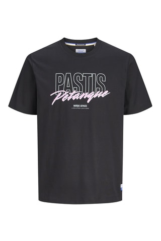 T-shirt regular en coton biologique - Noir