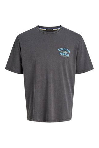 T-shirt relaxed en coton biologique - Gris foncé