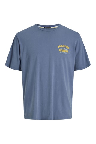 T-shirt relaxed en coton biologique - Bleu cobalt