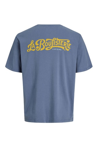 T-shirt relaxed en coton biologique - Bleu cobalt
