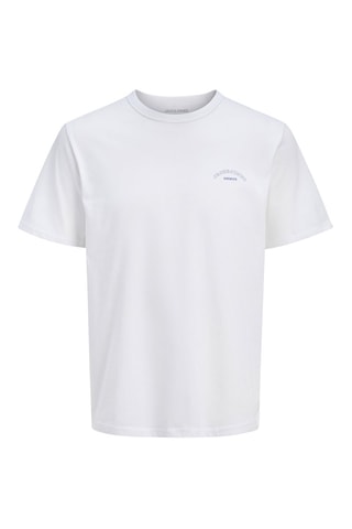 T-shirt regular en coton biologique - Blanc