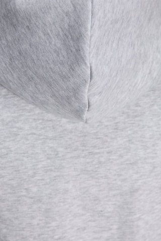 Sweat regular en coton biologique - Gris clair chiné