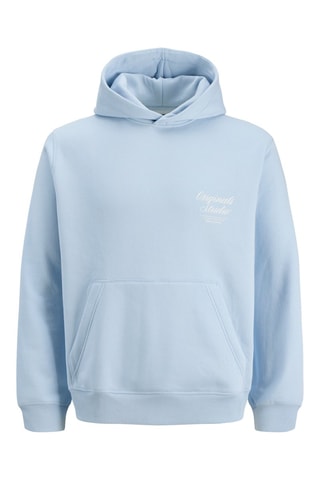 Sweat relaxed à capuche - Bleu clair